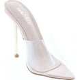 thumbnail image 7 of Bella Marie Womens Addy-1 Fashion Lucite Transparent High Heel Dress Shoes, 7 of 7