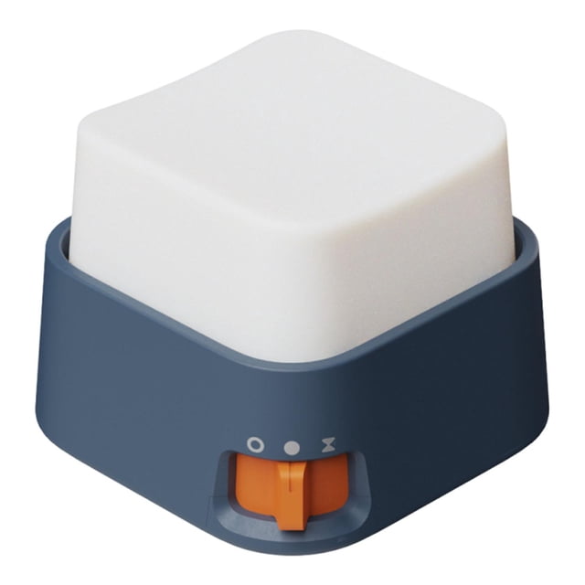 Lámpara de mesa con luz nocturna y tapa de llave, ajustable, para chimenea, oficina y dormitorio Azul