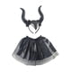 thumbnail image 3 of Conjunto de disfraces de Halloween Yuyangstore Diadema de pelo Faldas tutú negro, 3 of 8