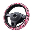 thumbnail image 4 of Easygdp Panda Heart Valentine Pink Elastic Steering Wheel Cover, Auto Accessories, Fit Suvs, Vans,Cars, Trucks -15 inch, 4 of 8