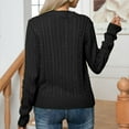thumbnail image 4 of Timegard Fall Sweaters for Women Crewneck Long Sleeve Pullover Casual Comfy Knitted Tops Solid Color, 4 of 5