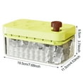 thumbnail image 5 of Shoreew Ice Cube Tray with Lid And Bin Large Capacity Ice Cube Mold for Freezer Stackable BPA Free Easy Release Ice Maker for Chilling Drinks Coffee Juice Cocktai, 5 of 7