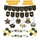 thumbnail image 2 of Juego de Decoraciones de Graduación, Banner de Fondo Negro y Dorado de la Clase de 2024, Tarjeta Colgante de Graduación, Globos para Fiesta, 2 of 5