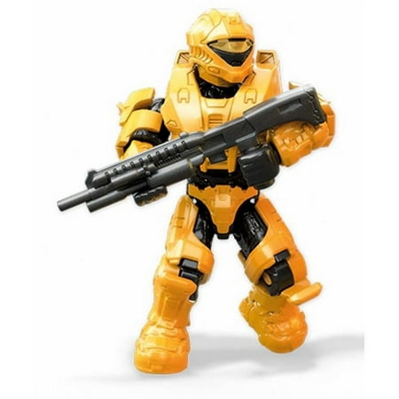 MEGA Construx - Halo: A New Dawn Micro Action Figures - YELLOW SPARTAN w/ Shotgun