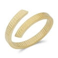 thumbnail image 1 of 14k Yellow Gold Diamond Cut Bypass Ring, Size 10, 1 of 2