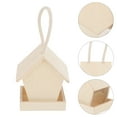 thumbnail image 4 of MLINS Hanging Bird Feeder Made of Composite Material for Garden Beige Color Easy to Install and .5 Inches, 4 of 5