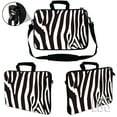 thumbnail image 3 of LSS 13.3 inch Laptop Sleeve Bag Notebook with Extra Side Pocket, Soft Carrying Handle & Removable Shoulder Strap for 12" 12.1" 13" 13.3" - Zebra Print, 3 of 3