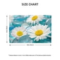 thumbnail image 2 of Rocae Daisy Flowers Printed Heat Resistant Place Mats,Classic Hemstitch Cloth Fabric Placemats Imitation Linen Place Mat Table Mats 18x12 inch, 2 of 5