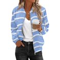 thumbnail image 2 of Bovemsi Bomber Jackets for Women Jacket 2025 Causal Zip Up Coats Long Sleeve Stand Collar Fall Lightweight Outerwear Tops Light Jackets, 2 of 6