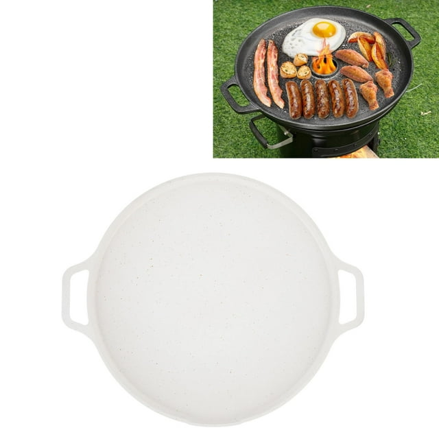 Grill Pan, Aluminum Alloy Stovetop Griddle Pan Portable for Camping Type 1,Type 2