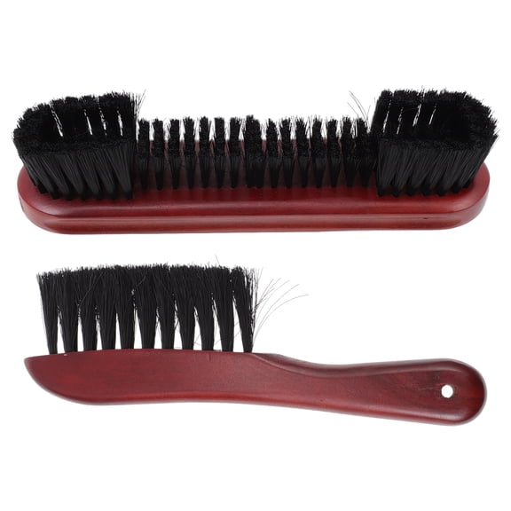MLINS 2 Pcs Decor Billiard Table Broom Pool Table Felt Brush 22.75.4X5CM Red