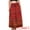 Red, variant on DARING DIVA Women's Boho Floral Smocked High Waist A Line Maxi Skirts XS Red