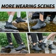 thumbnail image 6 of LAoutun Short rain boots men women ankle fishing boots gardening boots Boating Camping boots black, 6 of 6