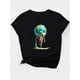 thumbnail image 2 of Camiseta de mujer verano Patrón de Corazón cuello redondoChic Quicksand Ice Cream & Earth Print Women's T-Shirt - Casual Fashion, Round Neck, Short Sleeve, Breathable Polyester - Perfect for Spring/, 2 of 8