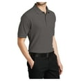 thumbnail image 4 of Mafoose Male Silk Touch Polo Men Extended T-Shirts Charcoal Heather Grey 6XL, 4 of 6