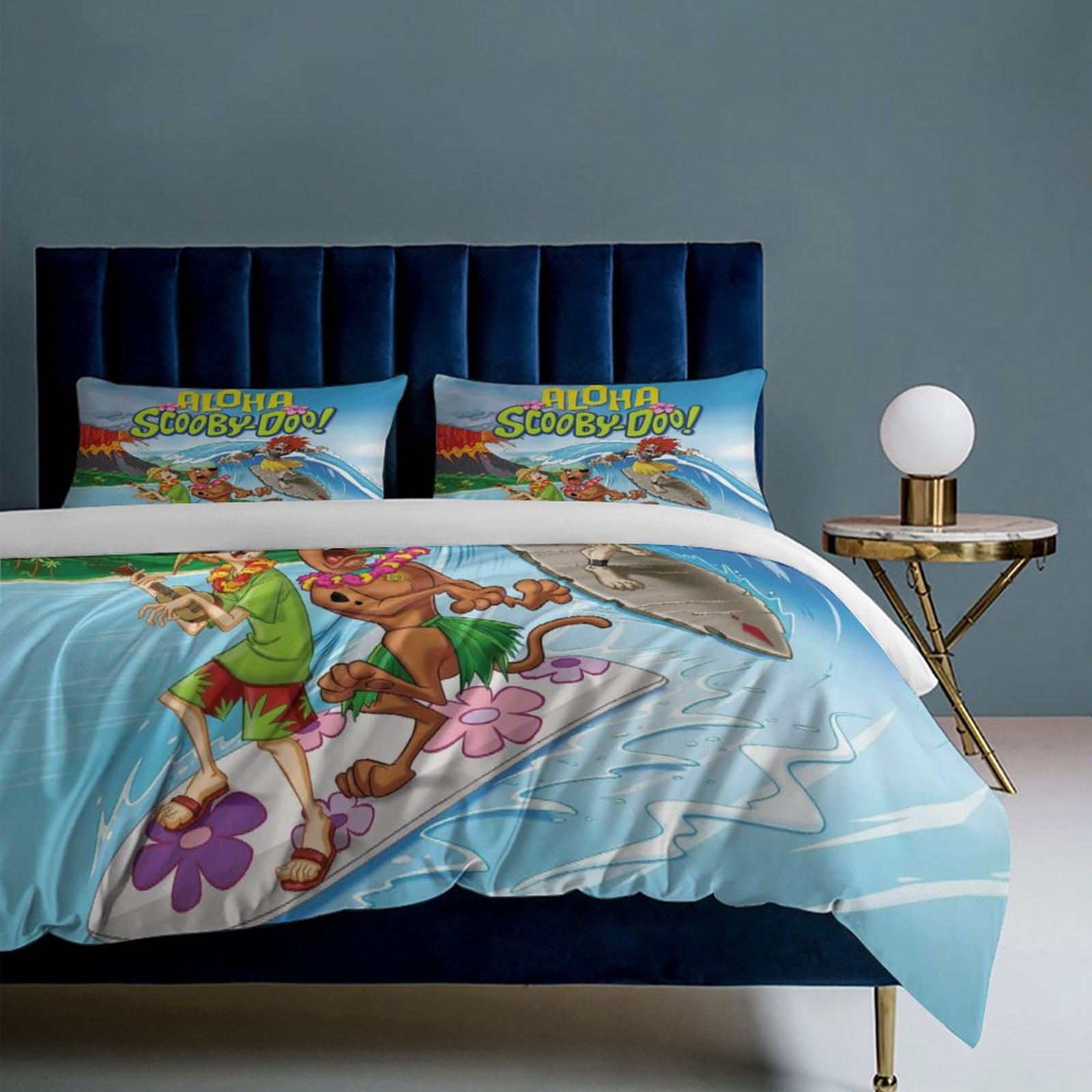 アメリカアニメキャラクター　スクービードゥー 肌掛け布団 Scooby Doo Bedding Set Anime Bedding Set Cartoon Duvet Cover Set