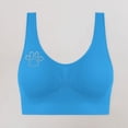 thumbnail image 5 of AINIYS Lift and Support Push-Up Bra Seamless Soft Cup Bra Secure Fit Bra for Women Cleavage Bra Breathable Everyday Bras No Underwire T-Shirt Bra Wide Straps Sports Yoga Bra Bralette Wireless Blue S, 5 of 8