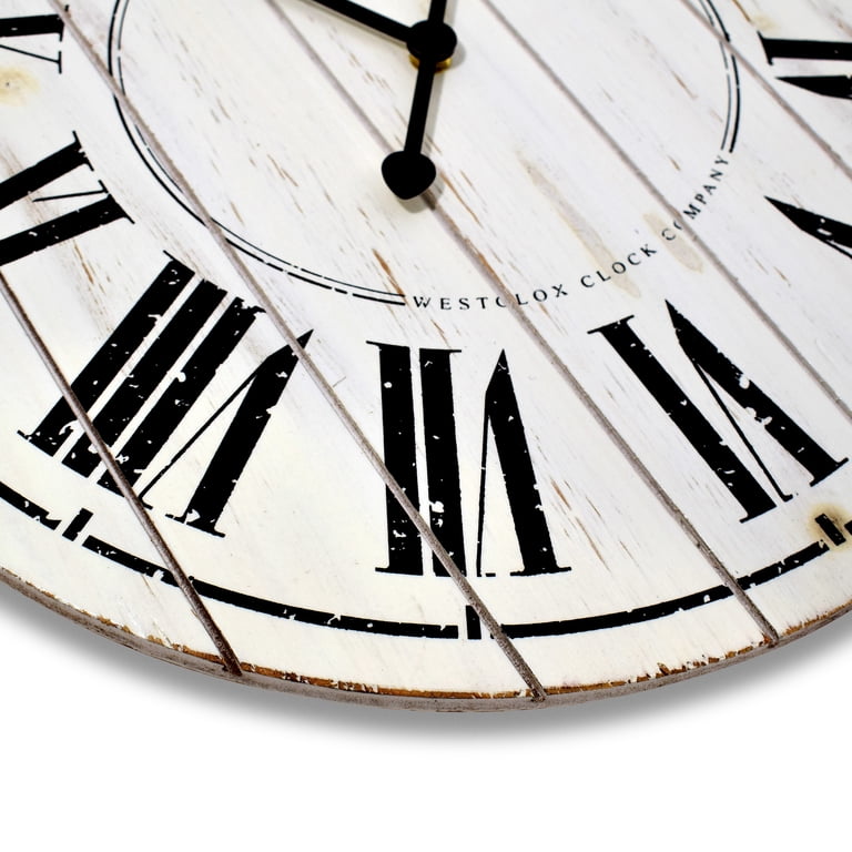 Westclox 18 Inch Washboard Wall Clock Roman Numerals photo 3