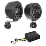(2) Polk Audio 4" Tower Speakers+Memphis 2-Ch Amplifier For ATV/UTV/CART