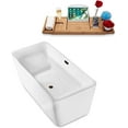 thumbnail image 3 of 63" Streamline N682ORB Freestanding Tub and Tray With Internal Drain, 3 of 8