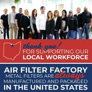 Air Filter Factory 11-1/2 Round x 3/32 With Center Hole Aluminum Grease Filter 2-Pack