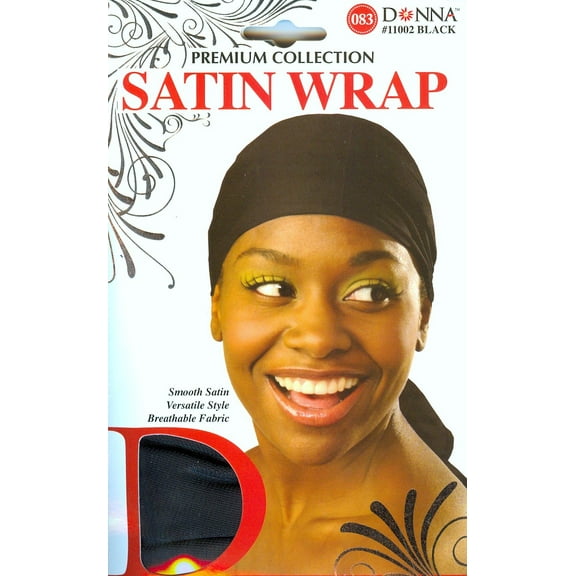Donna Premium Collection Black Satin Wrap 1 ea