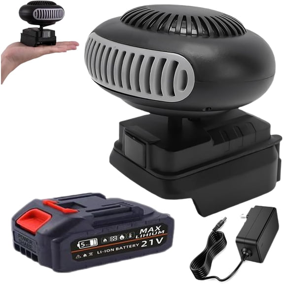 Battery Operated Heater, Battery Powered Space Heater , 360° Rotatable Cordless Portable Space Heater Indoors/Camping