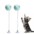 thumbnail image 2 of 2PCS Cat Teaser Wand Interactive Pompom Bell Spring Suction Cup Cat Wand Cat Toy, 2 of 10