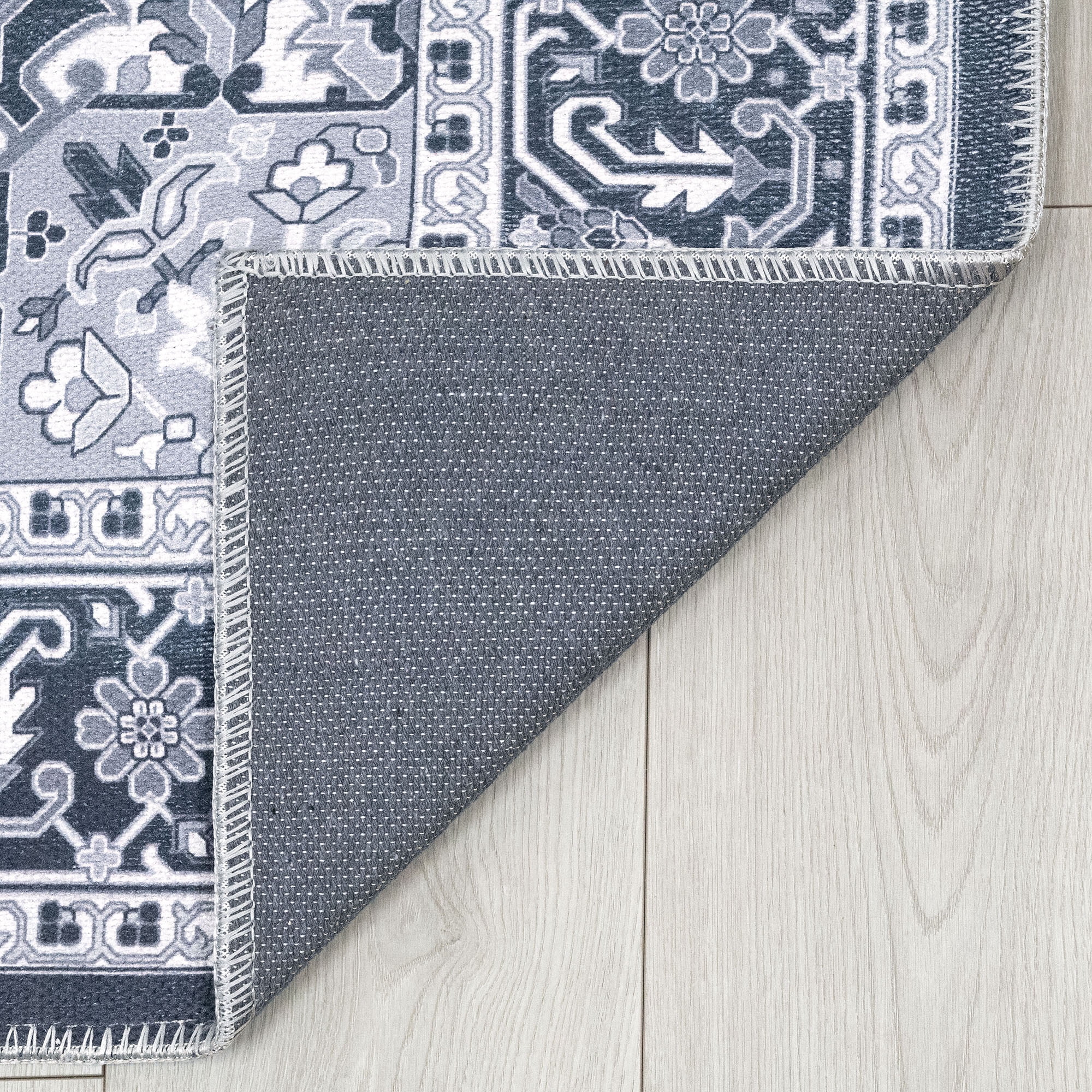 2x8 Modern Gray Runner Rugs for Hallway | Indoor Entry, Entryway, Walkway or Kitchen Rug 2'3'' x 7'3''
