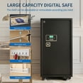 thumbnail image 5 of Tigerking 5.9 Cu.ft. Large Heavy Duty Safe Box for Home, Digital Document Safe with Separate Lock Box and Removable Shelf, 108lb, Black, 5 of 6