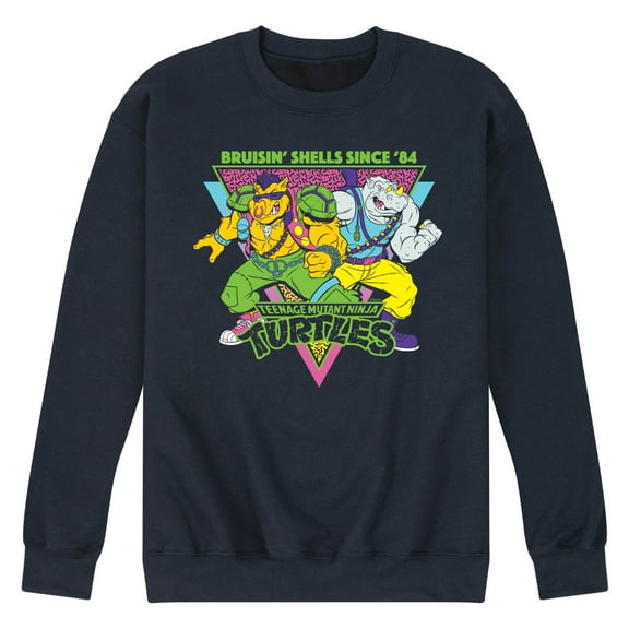 Teenage Mutant Ninja Turtles - 80s Bebop Rocksteady - Men's Crew Neck Fleece Pullover