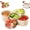 Red-large, variant on 360° Rotating Fruit and Vegetable Storage Basket with Drainage, Detachable Spin Snack Container,Double-Layered Nut & Candy Organizer, Space Saving Rotating Snack Organizer Fruit Basket (Brown-Small)