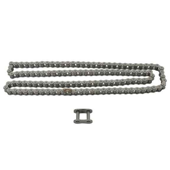 80 Roller Chain 10 Feet with 1 Free Connecting Links, 120 Links, Carbon Steel