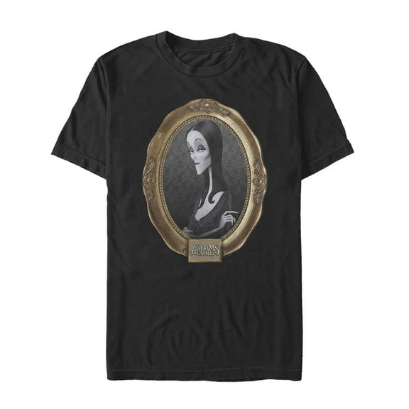 Men's Addams Family Morticia Classic Frame Graphic Tee Black 2X Large