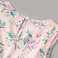 thumbnail image 5 of Zszcpp Mini Dresses For Toddler Girls Fly Sleeve Flowers Prints Bowknot A-Line Dance Party Princess Going Out Travel Holiday Dress Casual Dresses, 5 of 8