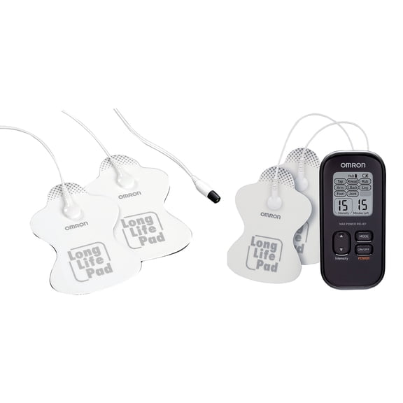 Omron Max Power Relief Tens Device & Tens Long-life Pads (843631135501)