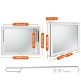 thumbnail image 5 of VEVOR Concession Window 48"x36", Aluminum Alloy Food Truck Service Window with Awning Door & Drag Hook, Up to 85 Degrees Stand Serving Window for Food Trucks Concession Trailers, Glass Not Included, 5 of 8
