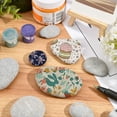 thumbnail image 2 of 20pcs 3 styles Oval Painting Rocks Dark Gray Smooth River Rocks Children DIY Paint Cobblestone Craft River Rocks for Painting Rocks Arts Crafts Decor, 2 of 5