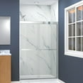 thumbnail image 3 of Transolid Fbpt487008c-R 70" High X 47" Wide Bypass Frameless Shower Door - Brushed, 3 of 7