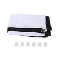 thumbnail image 1 of Staiysm 100in Outdoor Movie Screen, Outdoor, Wall Mount, 100 in, Projector Screen, with 6 Hooks & Storage Bag, White, , (New), , 1 Count, 1 of 14