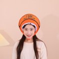 thumbnail image 2 of Sombrero de fiesta para cosplay, gorra decorativa con forma de baloncesto, gorro novedoso, sombrero divertido para fiesta., 2 of 4