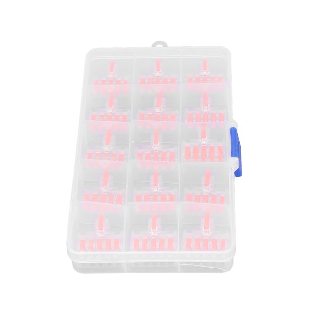 15PCS DF-15 Conector de Conductor de Cable Transparente Terminales de Cable de Empalme Rápido Conector de Tuerca de Cable de Palanca Compacta Conectores de Terminal de Conductor ANGGREK Otros