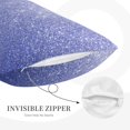 thumbnail image 3 of Fuzoiu Glittering Blue Purple Print Fuzzy Pillowcases, Super Soft Pillow Case Cover with Zipper for Bedroom, Sofa, Couch,Cozy Pillow Shams for All Seasons-20"x30", 3 of 6