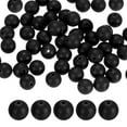 thumbnail image 1 of Paquete de 50 cuentas de silicona redondas negras de 9 mm para manualidades/ pulseras/ collares, 1 of 7