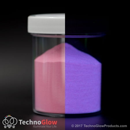 Uv Reactive Tube - Cotton Candy Glow in the Dark Powder, UV Reactive 0.5 Ounce, by TechnoGlow