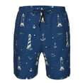 thumbnail image 4 of Naloa Lighthouses and Anchors Men's Beach Shorts, Surfing shorts, Swim trunks, Quick Dry Swim Trunks for Surfing Beach Fun - 3X-Large, 4 of 9