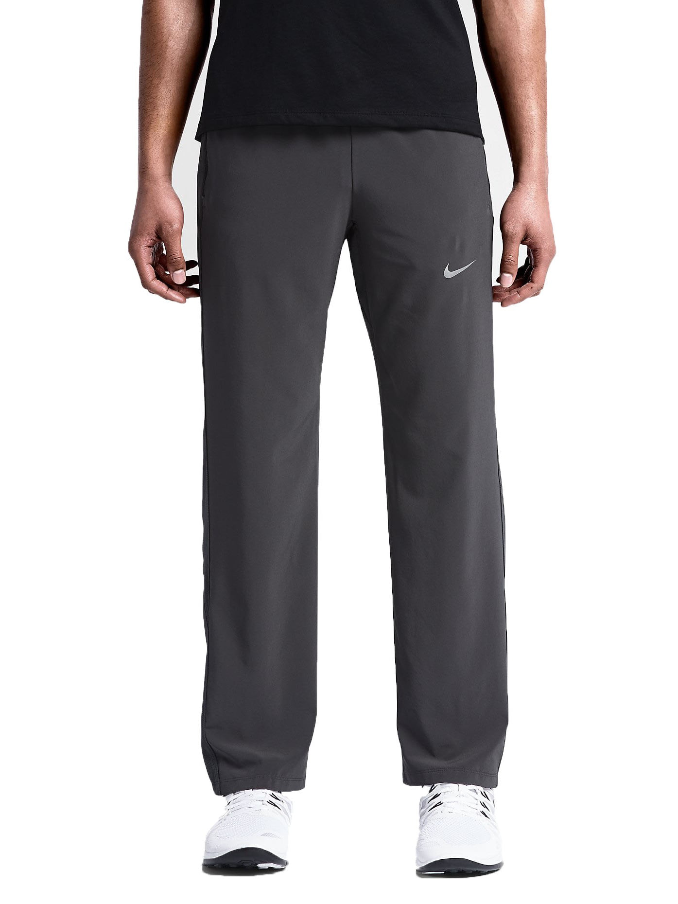 Nike Men's Dri-Fit Stretch Woven Running Pants-Dark grey - Walmart.com