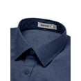thumbnail image 3 of sogami Mens Oxford Button Down Shirt Slim Fit Point Collar Dresses Shirt For Business, 3 of 7