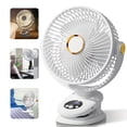 thumbnail image 4 of New Mini Fan Super Quiet Smart Clip Fan Automatically Swing 8-inch Plug-in Charging USB Dual-use Long Battery Life Electric Fan Desktop Multiple Scenarios Suitable for High-value Gifts for Girls, 4 of 4