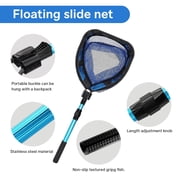 KOMCLUB Collapsible Fishing Nets Floating Fishing Net for Fish Fishing Landing Net with Telescopic Pole Rubber Coated Landing Net for Freshwater Saltwater 40.82inch